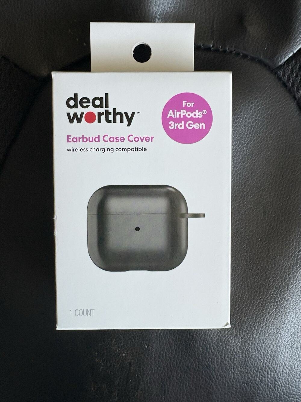 deal worthy Silicone Earbud Case Cover for AirPods 3rd Gen Black Wireless